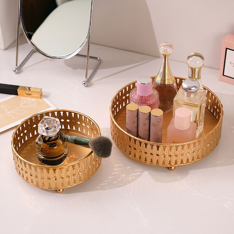 Luxury Skincare Products - กล่องเก็บเครื่องสำอางสุดหรู กล่องเก็บเครื่องประดับ กล่องจัดระเบียบบนโต๊ะเครื่องแป้ง ของตกแต่งบ้าน กล่องโลหะสำหรับจัดเก็บ