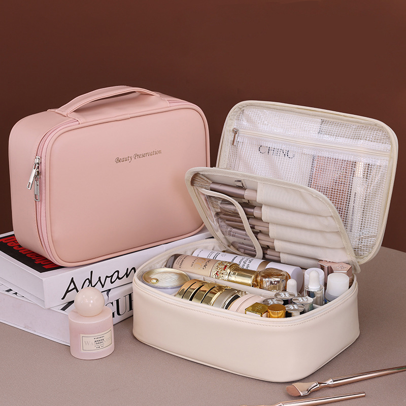 Luxury Skincare Products - ใหม่กระเป๋าเครื่องสำอางสตรีกระเป๋าเก็บของแบบพกพาความจุขนาดใหญ่กระเป๋าแต่งหน้าสุดหรูกระเป๋าเดินทางออแกไนเซอร์สิ่งจำเป็นกระเป๋าเครื่องสำอาง