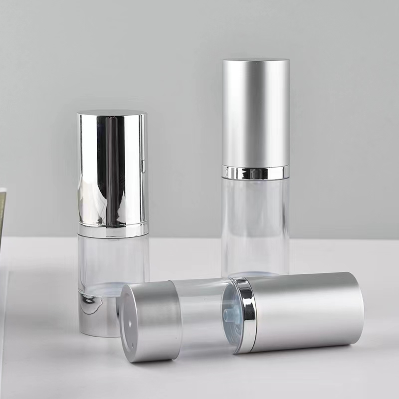 Bright/Matte Silver ขวดสูญญากา - Luxury Skincare Samples บทวิจารณ์และราคา