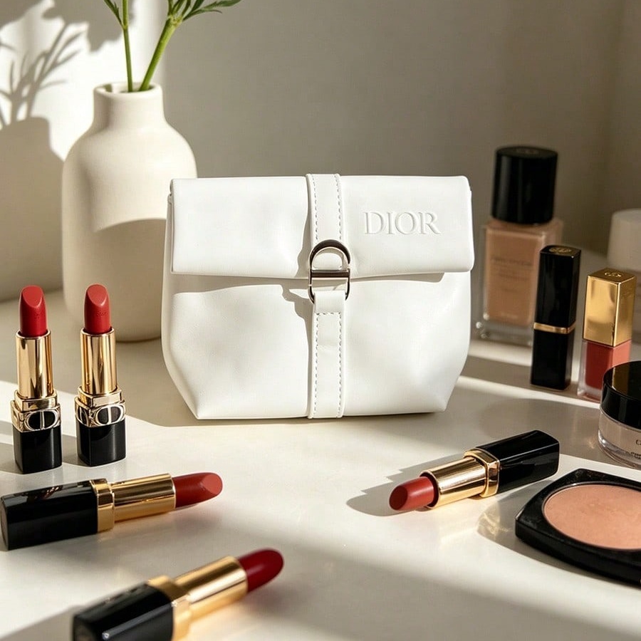 กระเป๋าดิออร์สีขาว กระเป๋าเครื - Luxury Skincare Samples บทวิจารณ์และราคา